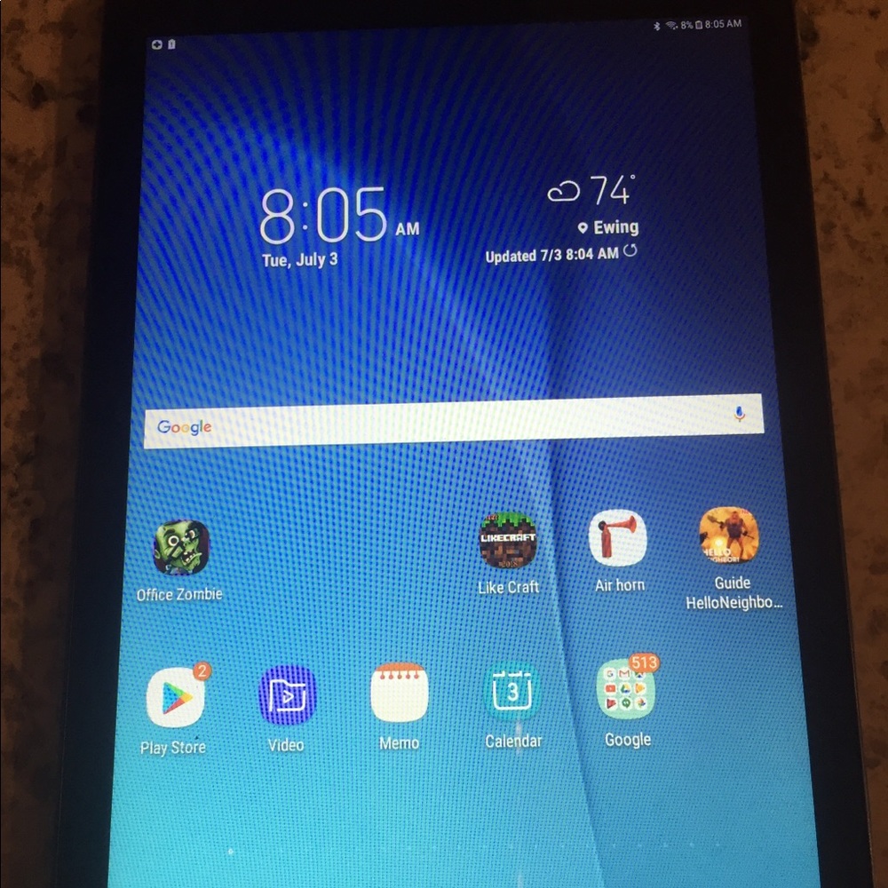 Samsung tablet